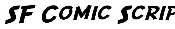 SF Comic Script font preview